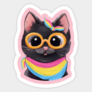 Cute Pansexual Shirt, Cute Pan Shirt, Cute Pan Pride, Subtle Pan Shirt, Pansexual Cat, Pan Flag Color, Pansexual Pride, Pan Pride Shirt, Subtle Pansexual, Cute Pansexual, Pansexual Clothing, Pansexuality Shirt, Cute Pansexuality Sticker